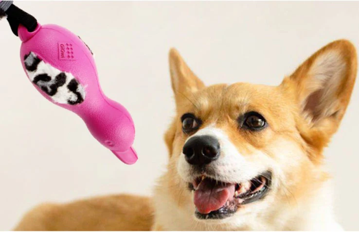 Juguete Duck Push To Mute Rosado Para Mascotas - Image 15
