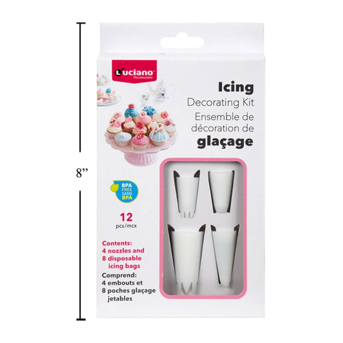 Kit De Decoración De Glaseado Para Dulces Y Tortas De 12 Piezas Lucian - Image 5