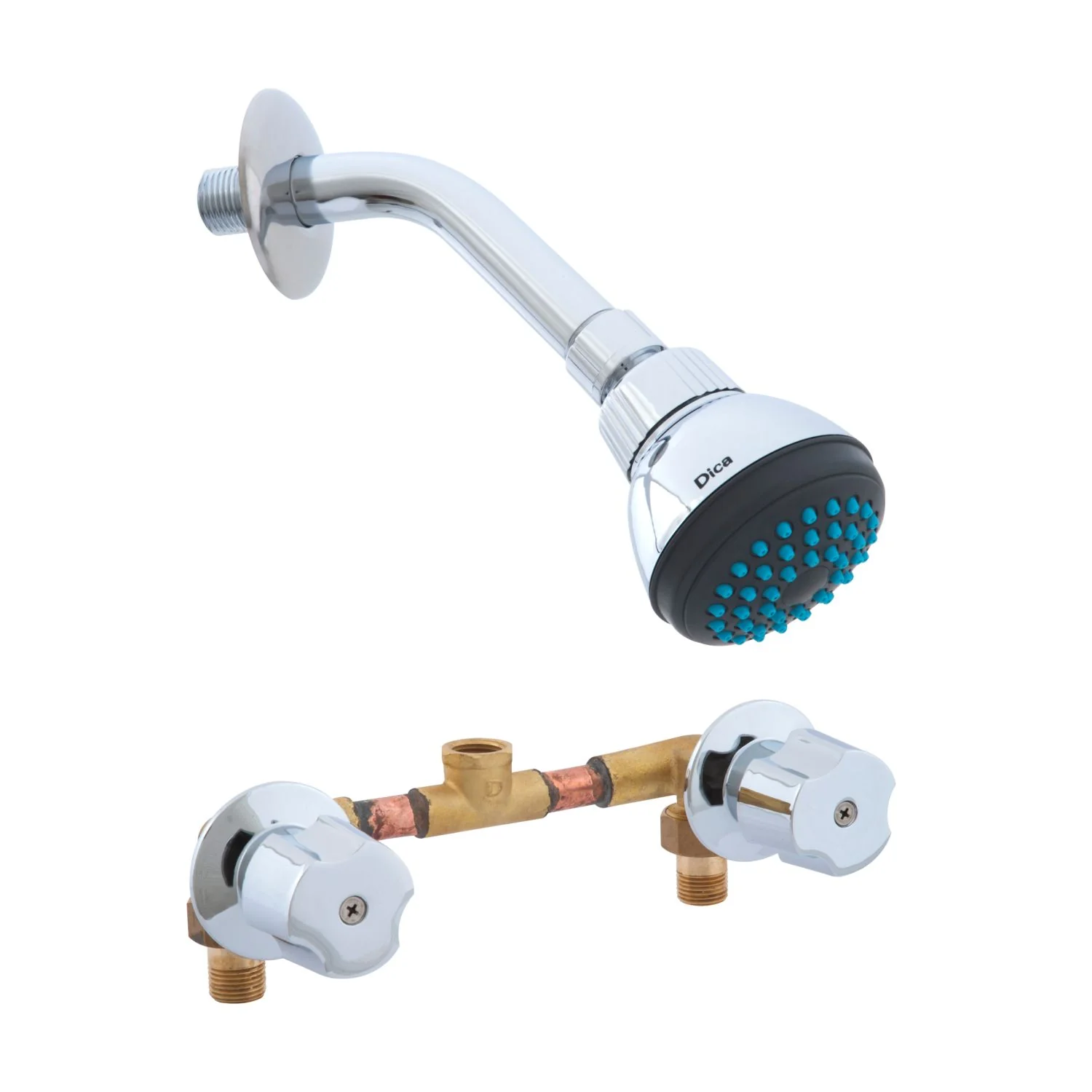 Kit Ducha Para Baño Con Llaves De Empotrar Con Manerales Y Regadera - Image 2