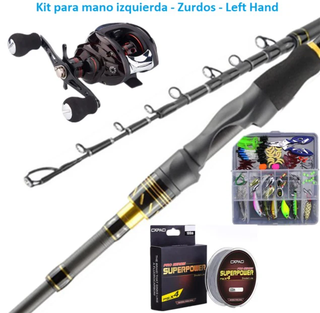 Kits De Caña 1.8 M Telescópica, Carrete Casting. - Image 13