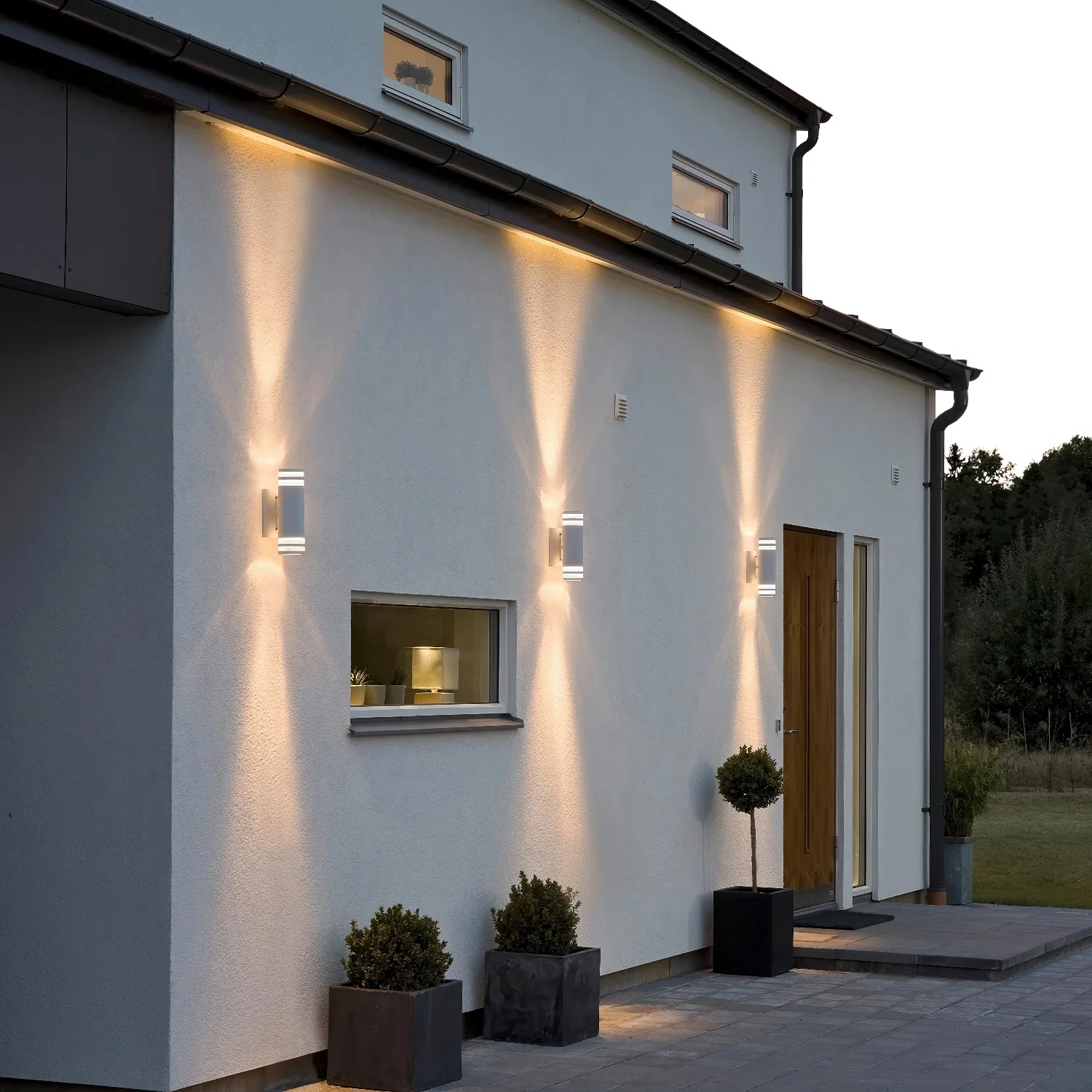 Lámpara De Pared Exterior LED Blanca De 10W Con Luz Cálida De 3000K Y 900 Lúmenes. - Image 3