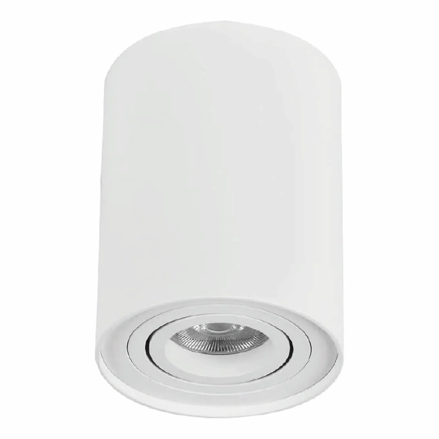 Lámpara De Techo GU10 Base Blanca Dirigible 95X125mm. Ideal Para Hogar Y Oficina. Foco De Techo Cilindrico Bombillo No Incluido - Image 2