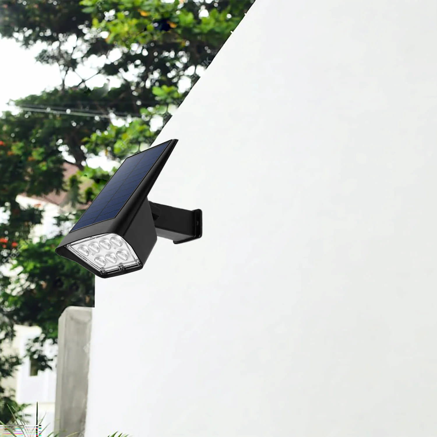 Lámpara Estaca Solar LED Negra 7W 500 Lumens Con Paneles Solares Integrados. 164X116x303mm Reflector Solar Para Jardín. - Image 3