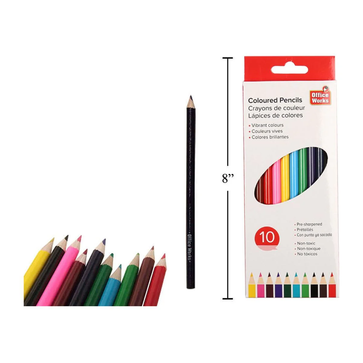 Lápices De Colores De 10 Piezas, Caja De Ventana - Image 4