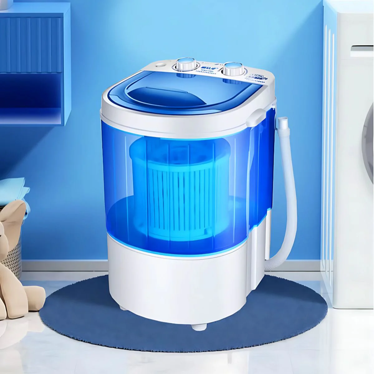 Lavadora Portátil 2Kg 110V. Compacta Y Eficiente Para Espacios Pequeños. Mini Lavado Semiautomático. - Image 2