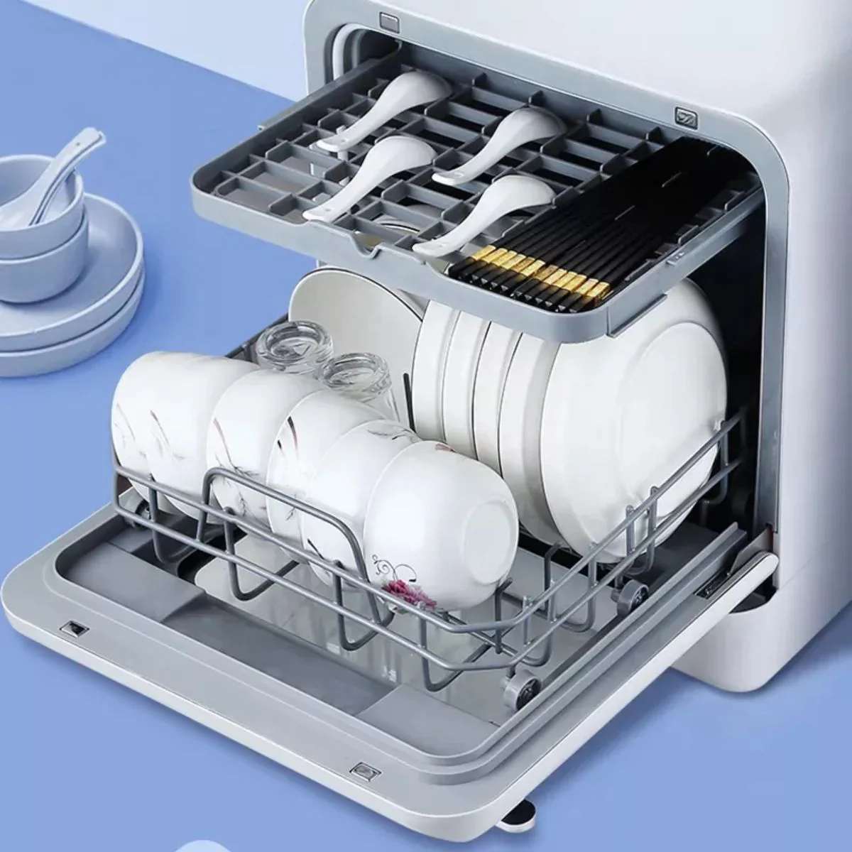 Lavavajillas Compacto Portátil. Dishwasher De Mesa 110V. Lavaplatos Con 4 Modos De Lavado. 46X46x41cm - Image 5