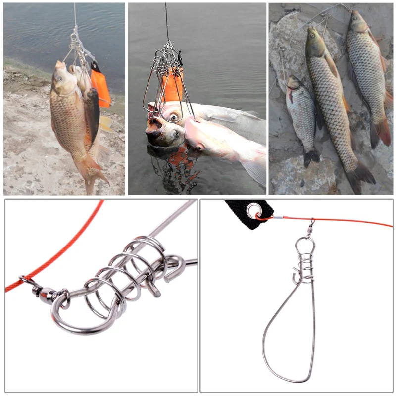 Linea Para Sujetar Peces Vivos Ganchos Y Flotador - Image 15