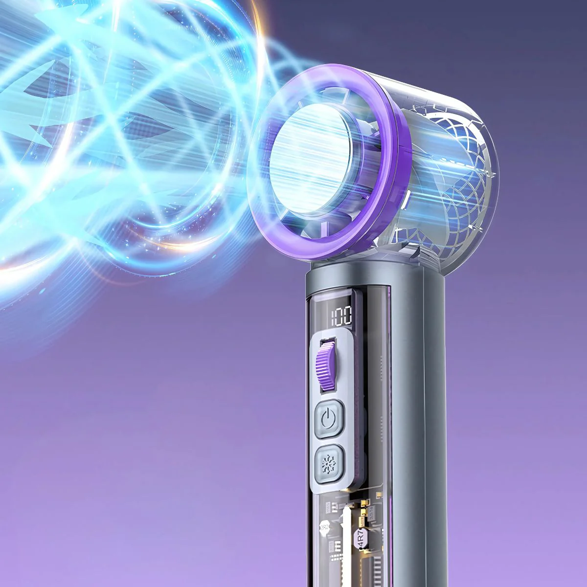 Mini Abanico Portátil Recargable Con Enfriamiento De Semiconductores. Aire Acondicionado Portátil. Ventilador Sin Aspas De Aire Frio. Duración De 9 Horas.