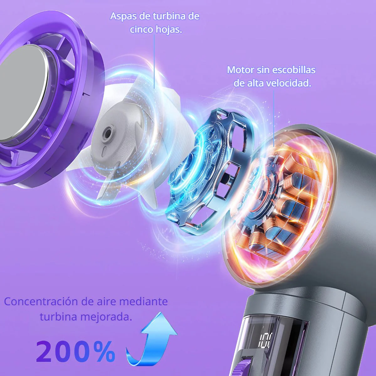 Mini Abanico Portátil Recargable Con Enfriamiento De Semiconductores. Aire Acondicionado Portátil. Ventilador Sin Aspas De Aire Frio. Duración De 9 Horas. - Image 3