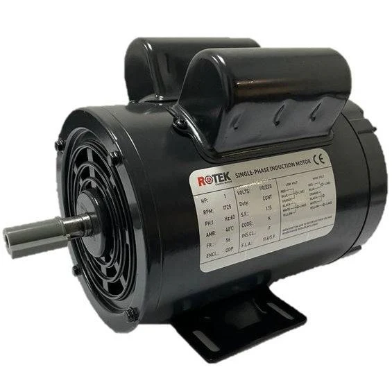 Motor Electrico Rotek 0.5HP Monofasico 1735 RPM AC 110/220V/ 60 1F
