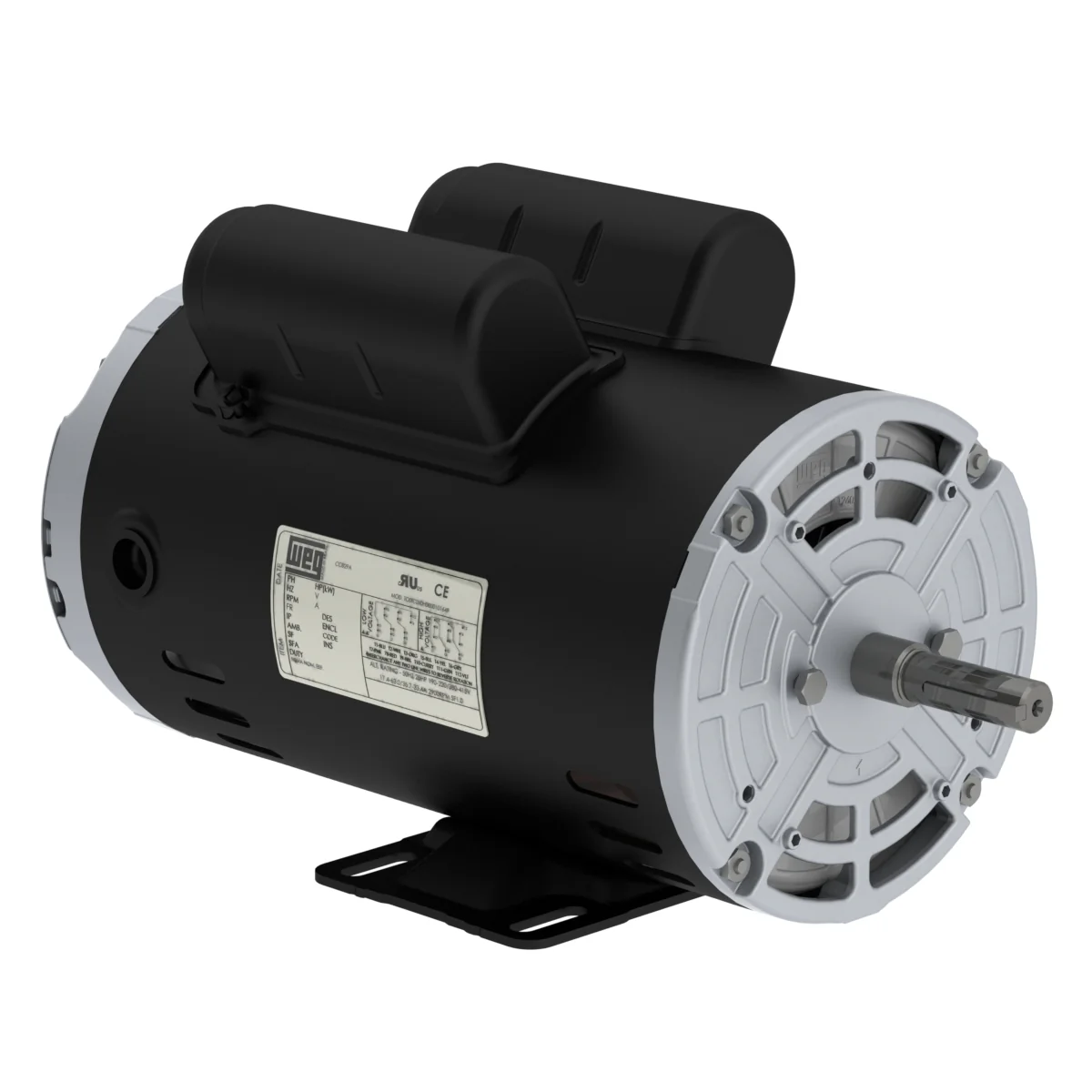 Motor Electrico WEG 5HP Monofasico 1730 RPM AC 115/230V / 60 Htz  1F