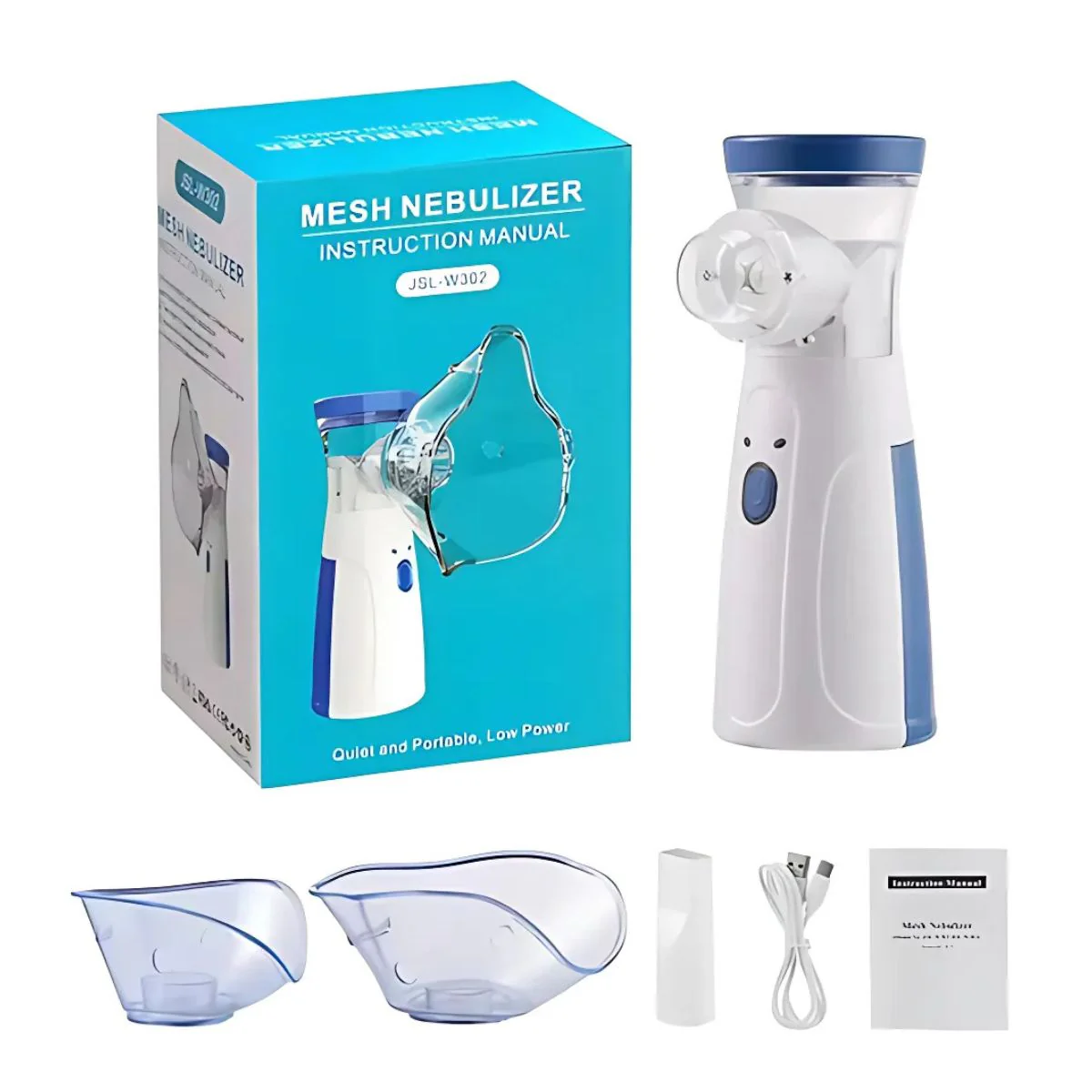 Nebulizador Portátil De Malla Ultrasónica. Inhalador Mini Silencioso 8Ml. Recargable USB-C. Ideal Para Adultos Y Niños. - Image 5