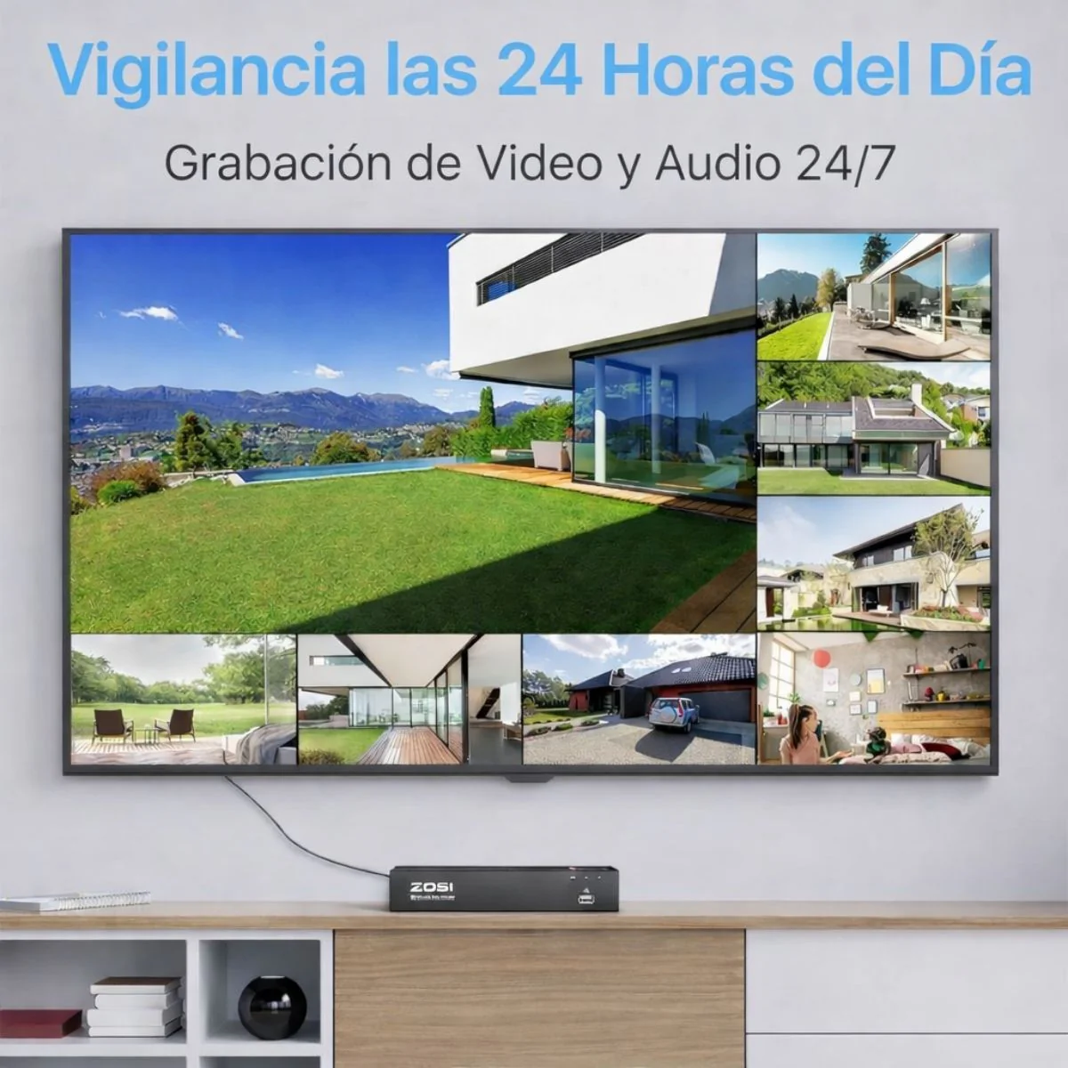 NVR Poe 8 Canales 8MP 4K Con Compresión H.265+. Servidor De Videovigilancia Con Salida HDMI Y VGA. Soporta Disco Duro Hasta 8TB (No Incluido) - Image 2