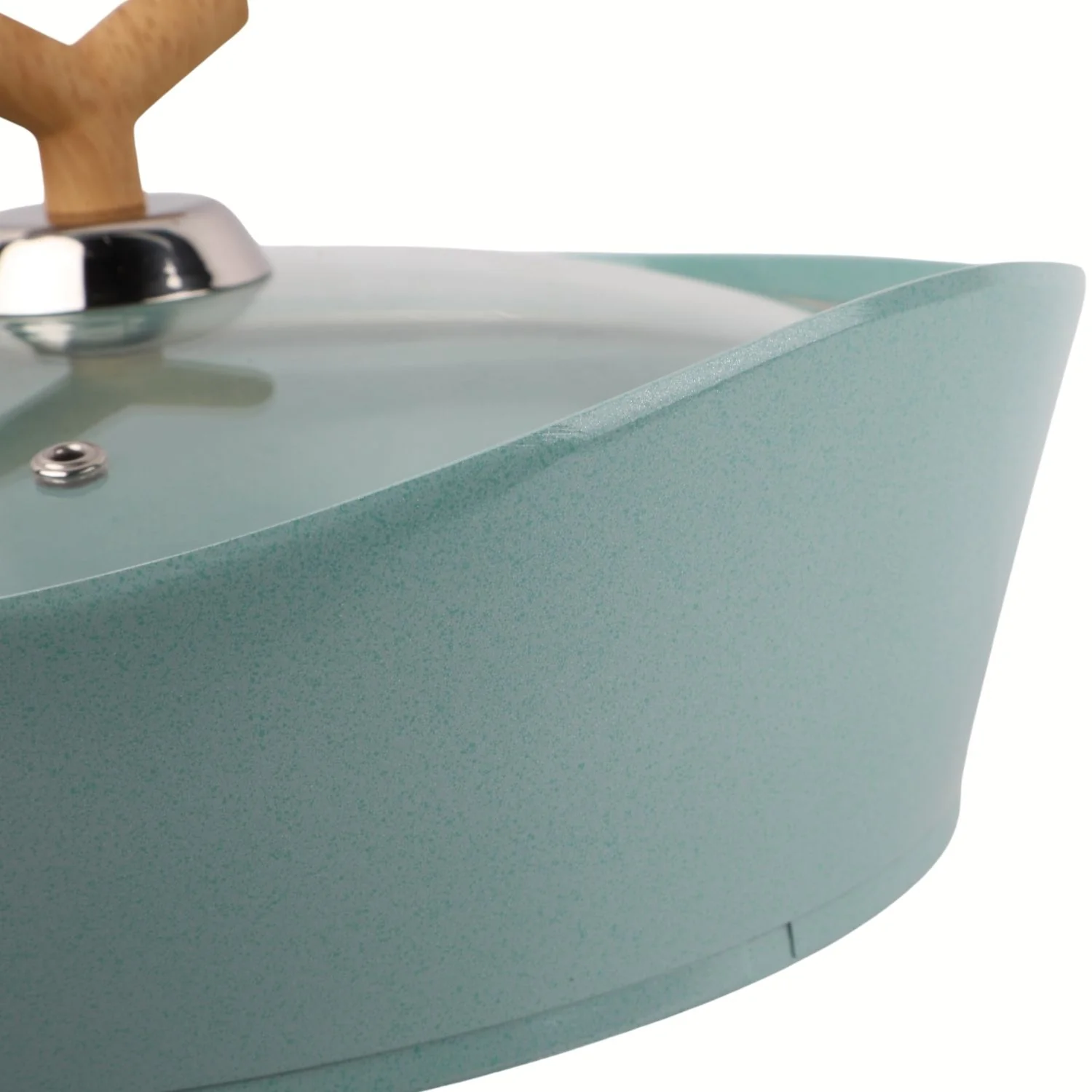 Ollas De Cerámica En Acabado Jade De Aluminio Fundido Con Revestimiento Antiadherente Cerámico Eco-Friendly. Ideal Para Cocinas De Inducción. Batería De Cocina. - Image 4
