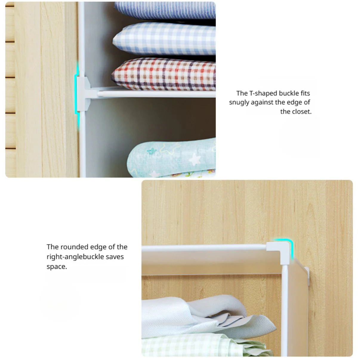 Organizador De Closet Baño Toallas. Estantes Apilables Para Armario Lavandería. 1 Columnas 3 Capas. 47X55x37cm. - Image 4