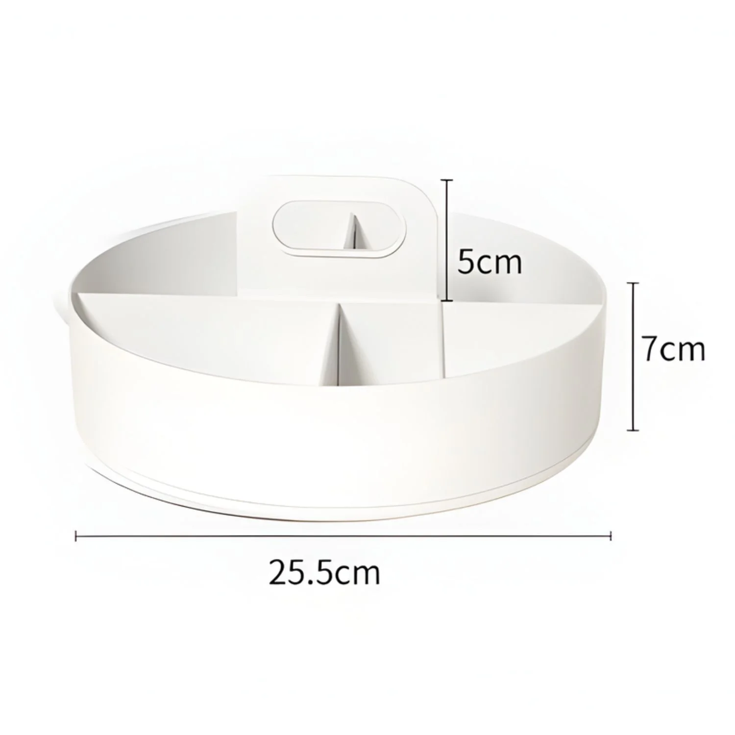 Organizador Giratorio Multifuncional 360° Para Cocina (25.5Cm) Con Asa. Base Antideslizante. Bandeja Giratoria. - Image 5