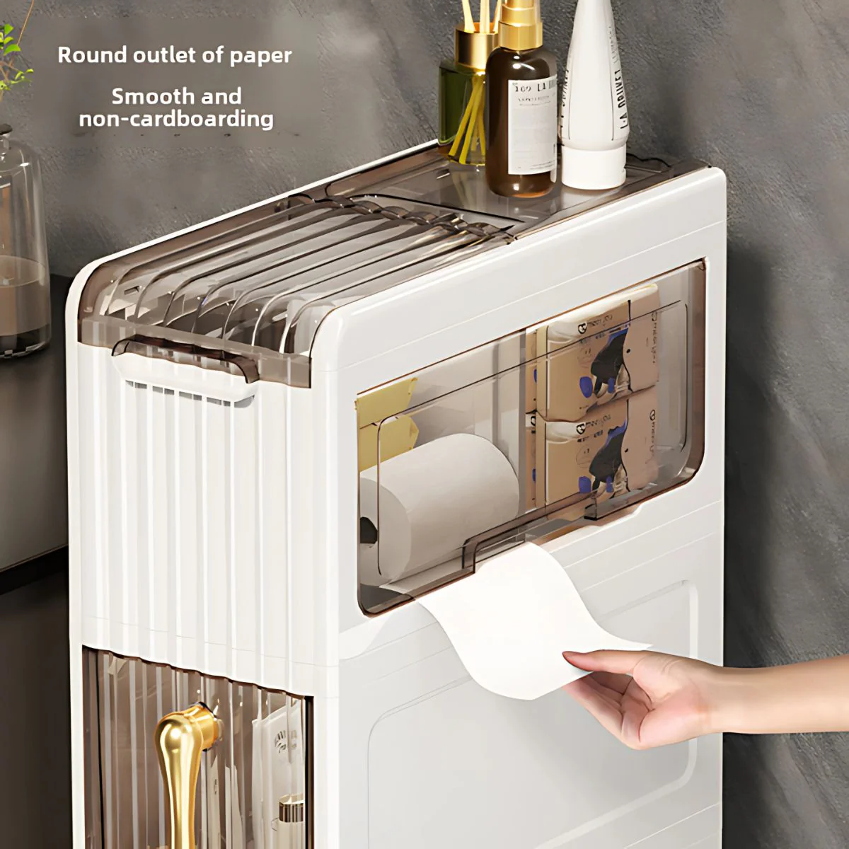 Organizador Vertical Estrecho De 4 Niveles. Mueble Con Cajones Para Almacenamiento. Ideal Para Baños, Lavanderia Y Pasillos Estrechos. Estante Gabinete Anaquel - Image 5