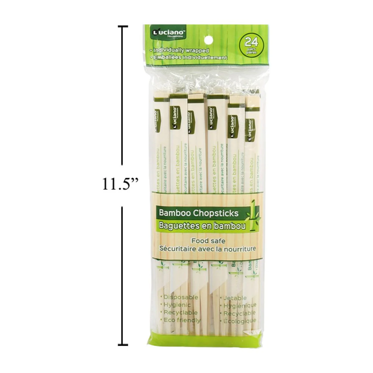 Palillos Chinos De Bambú Desechables Luciano De 24 Pares. Chopsticks - Image 5