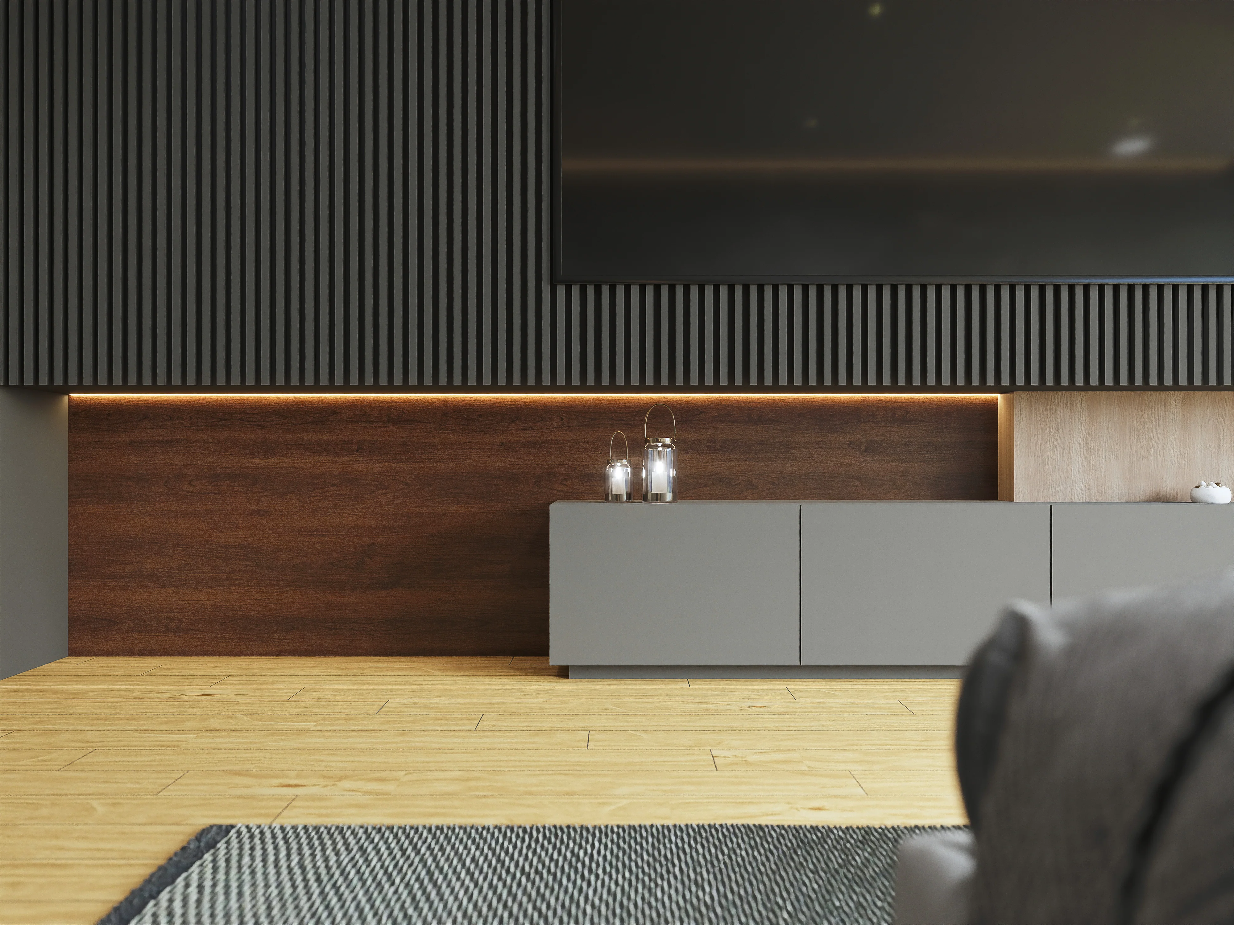 Panel Decorativo WPC Bambú 1.22 M X 2.80 M X 5 Mm Madera Nogal - Image 3