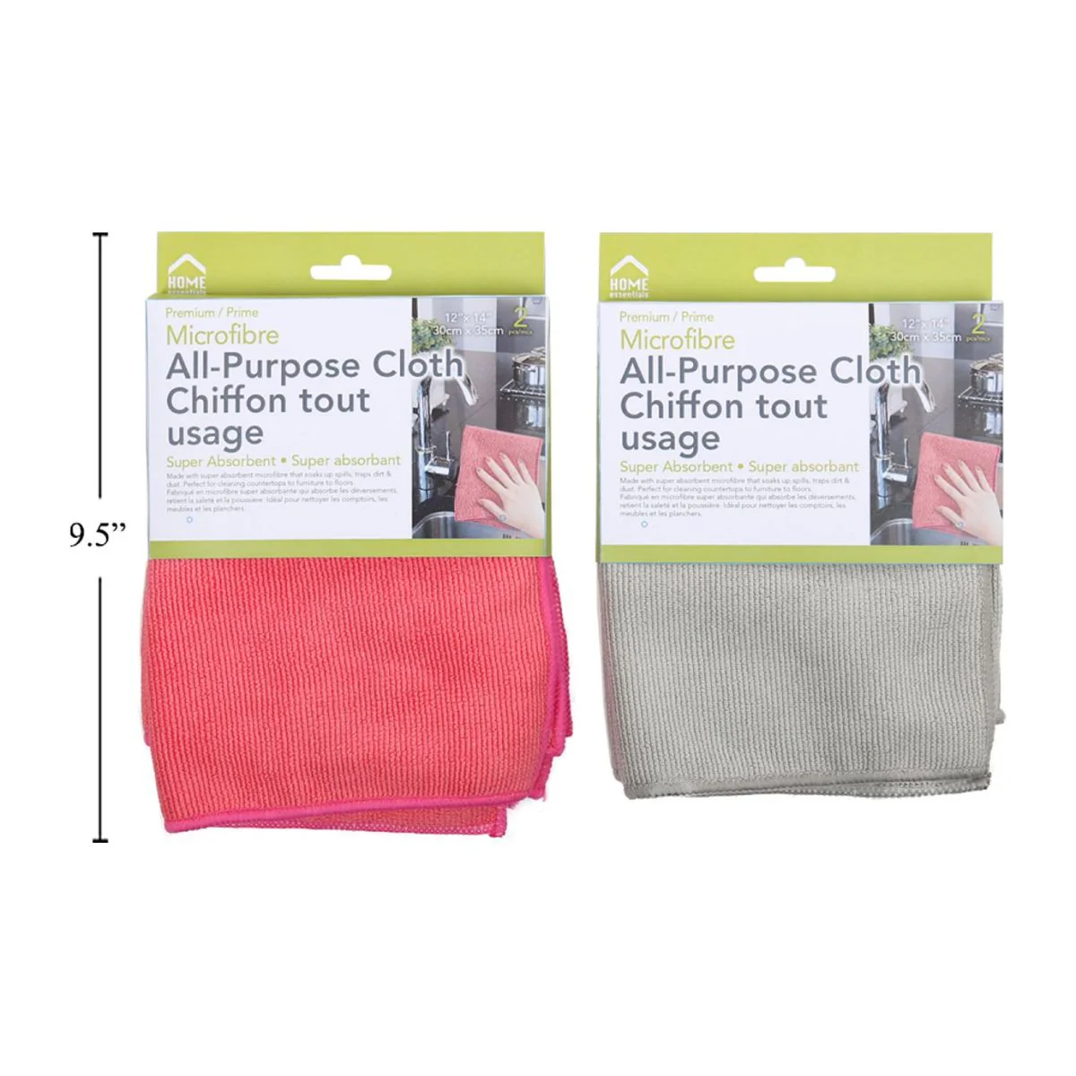 Paño De Microfibra Premium De 2 Piezas 30Cm X 35Cm (Viene En Colores Variados Al Azar) - Image 3