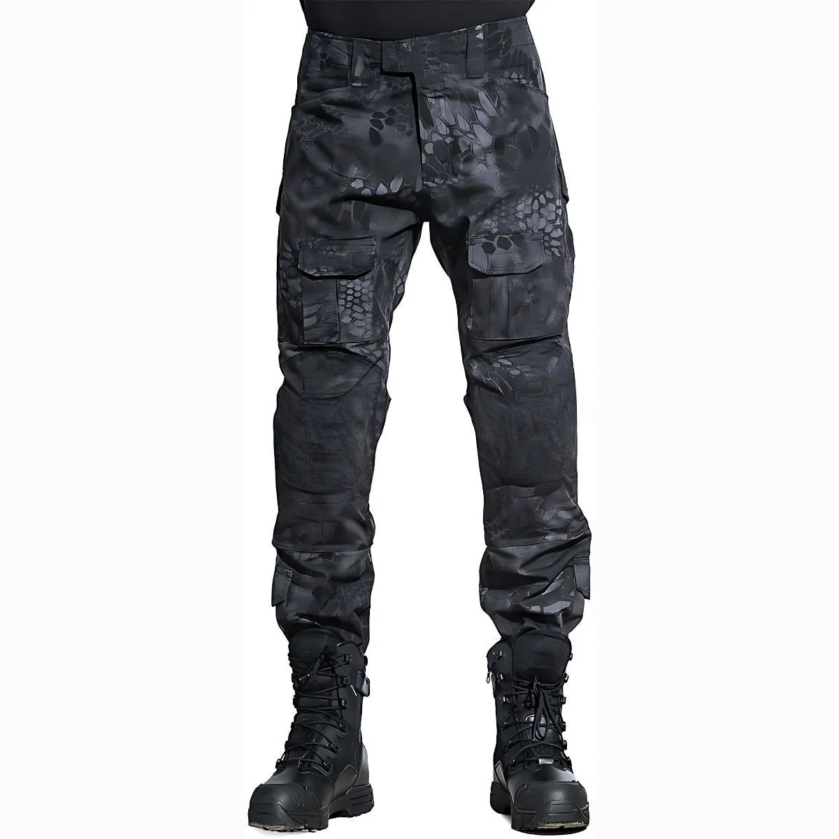 Pantalones Tácticos Con Bolsillos Para Hombre. Atuendo Militar. Camuflaje. - Image 5