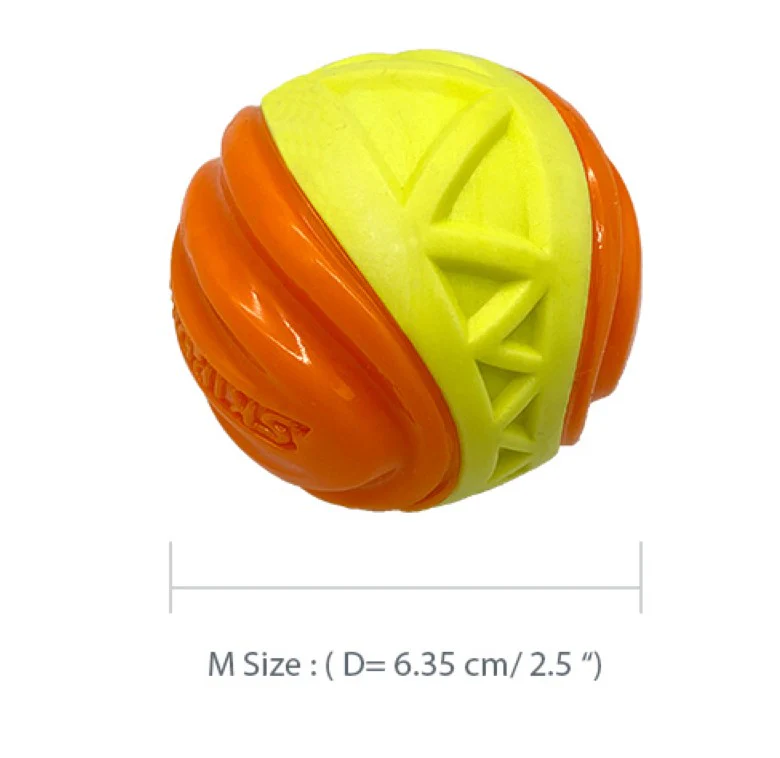 Pelota Resistente X-FOAM Naranja Para Mascota - Image 6