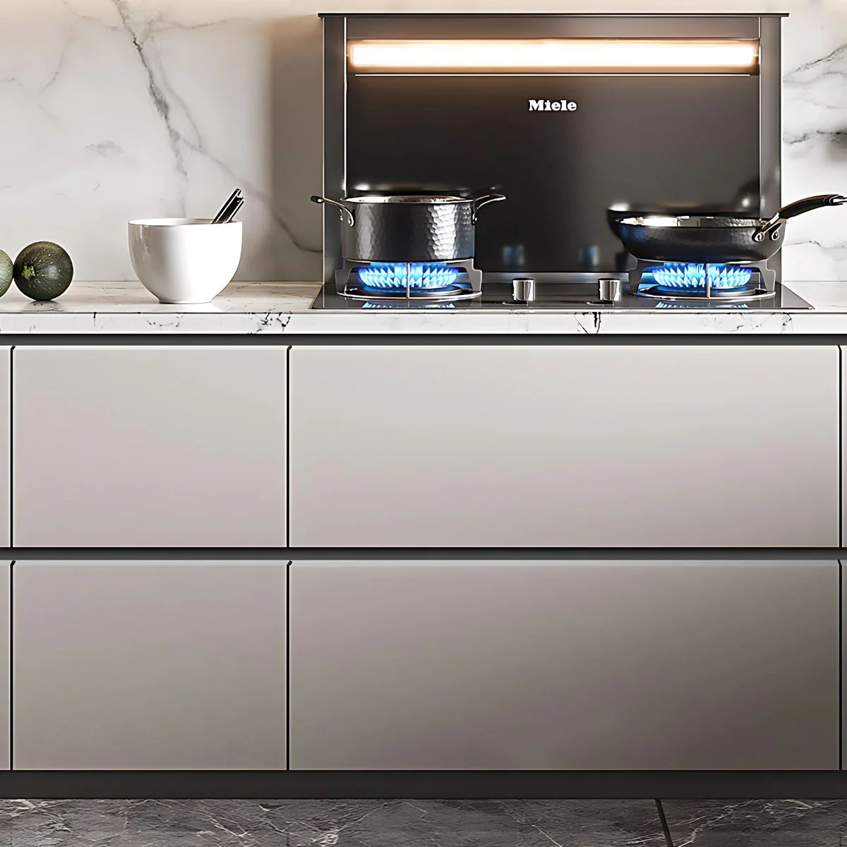 Perfil Central Tipo Gola Para Muebles Modulares Cocinas . (3 Metros) Negro Mate Para Gabinetes Sin Tiradores. Ideal Para Cocina. - Image 4