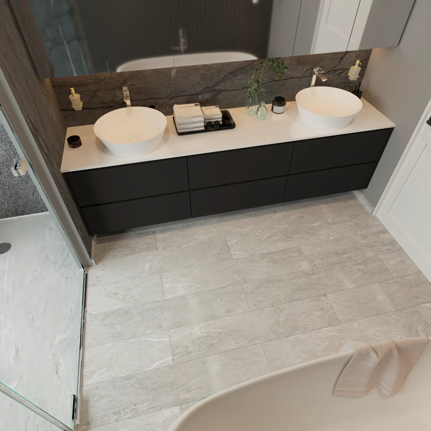 Piso SPC Beige Stone 1524 X 228 X 5.5 Mm Con IXPE 6 Pc. Pack 2.1 M2 - Image 3