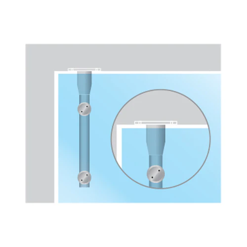 Pivote Superior Para Puerta 15 Mm. Satinado - Image 2