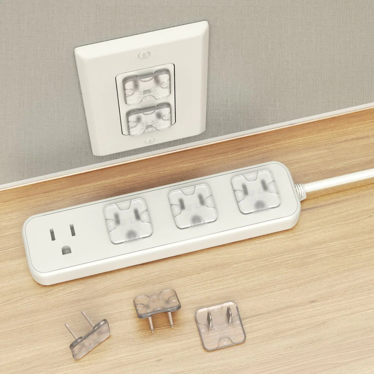 Protectores De Tomacorrientes Enchufes Transparentes Para Niños (Pack De 50 Piezas). Tapones De Seguridad Infantil Para Tomas Eléctricas. - Image 2