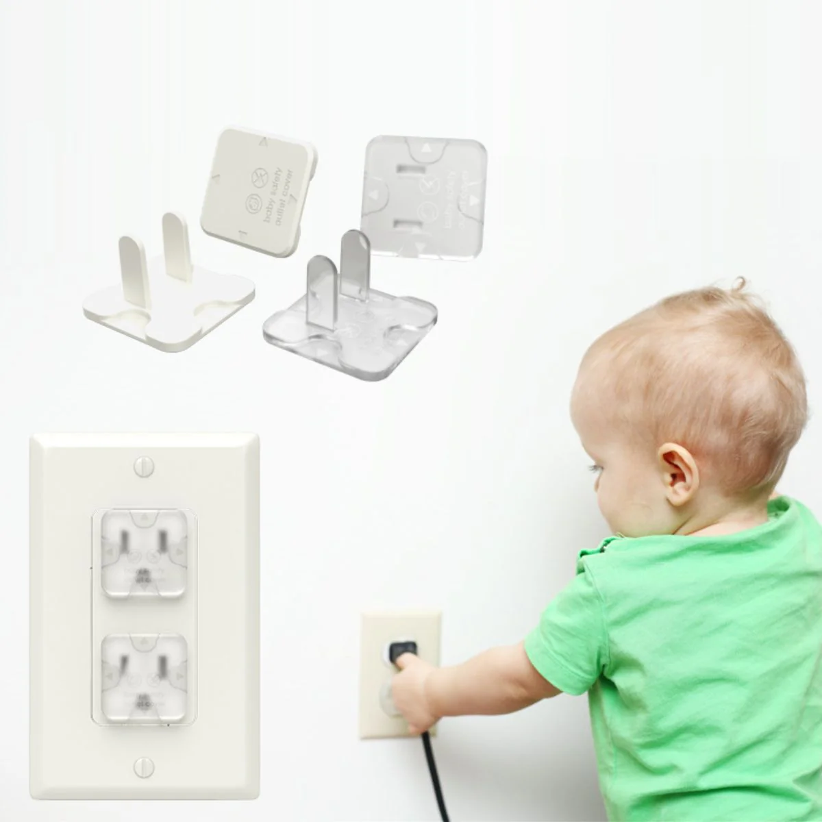 Protectores De Tomacorrientes Enchufes Transparentes Para Niños (Pack De 50 Piezas). Tapones De Seguridad Infantil Para Tomas Eléctricas. - Image 3