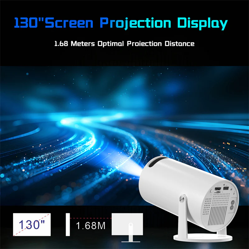 Proyector 4K Inteligente Con Android 11, Wifi 6 Dual Band, Bluetooth 5.0 Y Rotación Ajustable Hasta 130”. Proyector Multimedia. - Image 3