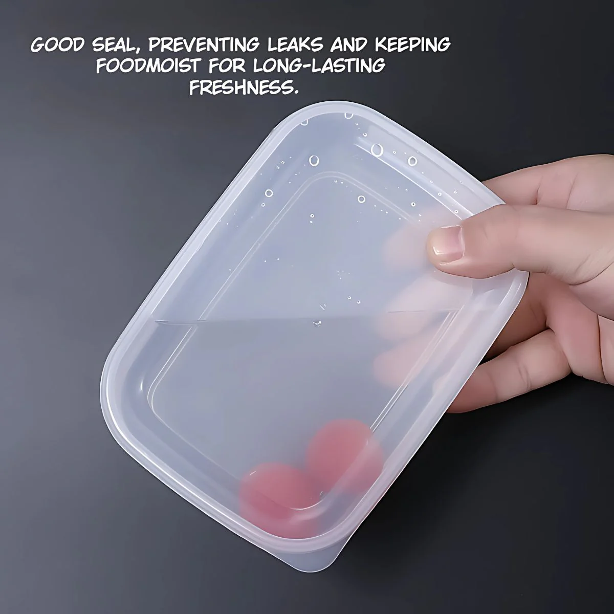 Recipiente Hermético. Vasija Para Comida. Caja Envase De Plastico Almacenamiento Sellada. 600 Ml - Image 3