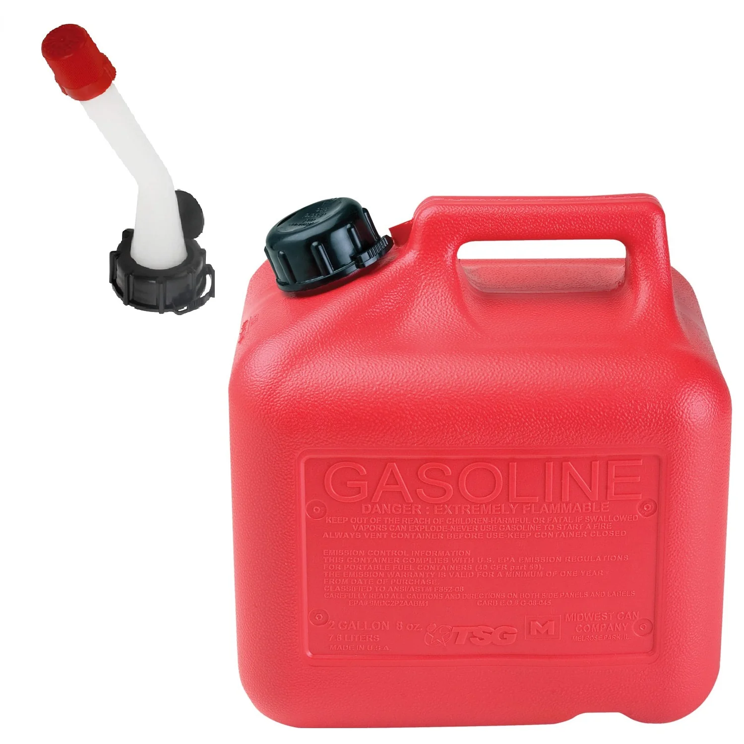 Tanque Bidon Gasolina Recipiente Gasolina De 2 Galones. Incluye Boquilla - Image 2