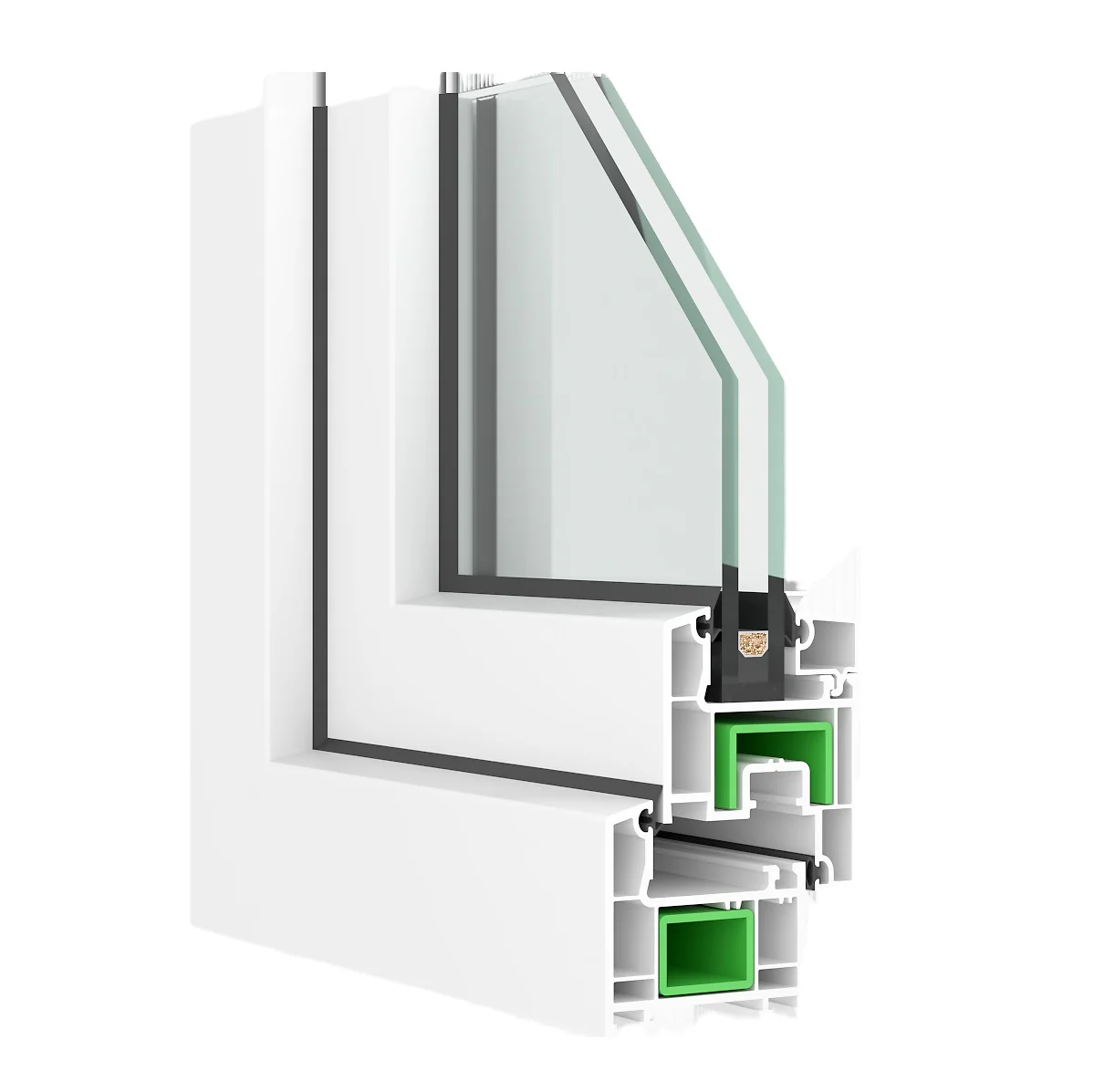 Refuerzo De Acero 1.2Mm Perfil "U" 23X34x23mm Para Hoja De Ventana Serie Abatible Upview 60Mm HAT002 5.9M - Image 4
