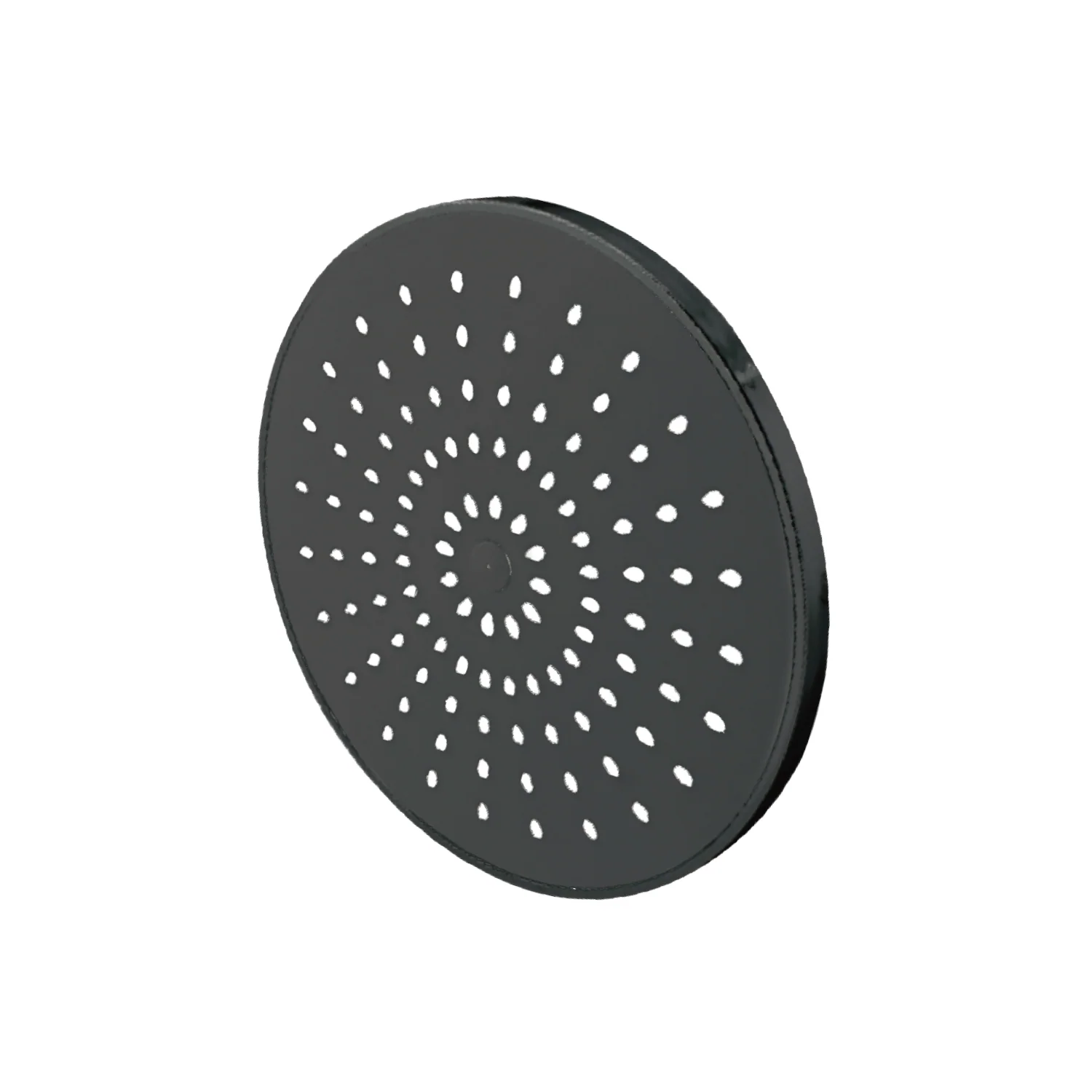 Regadera Para Ducha Redonda 8" Negra. Cabezal De Plástico ABS Resistente. - Image 2