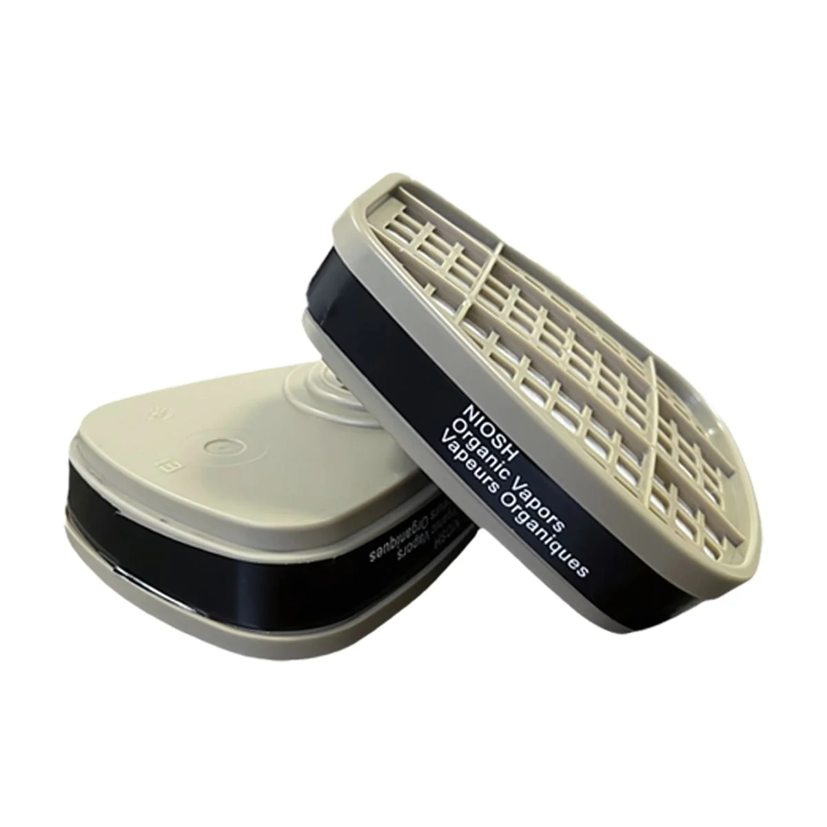 Repuesto Filtro Purificador 6001CN Para Respirador Mascarilla Frontal De Silicona. Para Gases Y Vapores Orgánicos, Como Benceno Y Homólogos, Gasolina, Acetona, Éter De Disulfuro De Carbono, Etc.