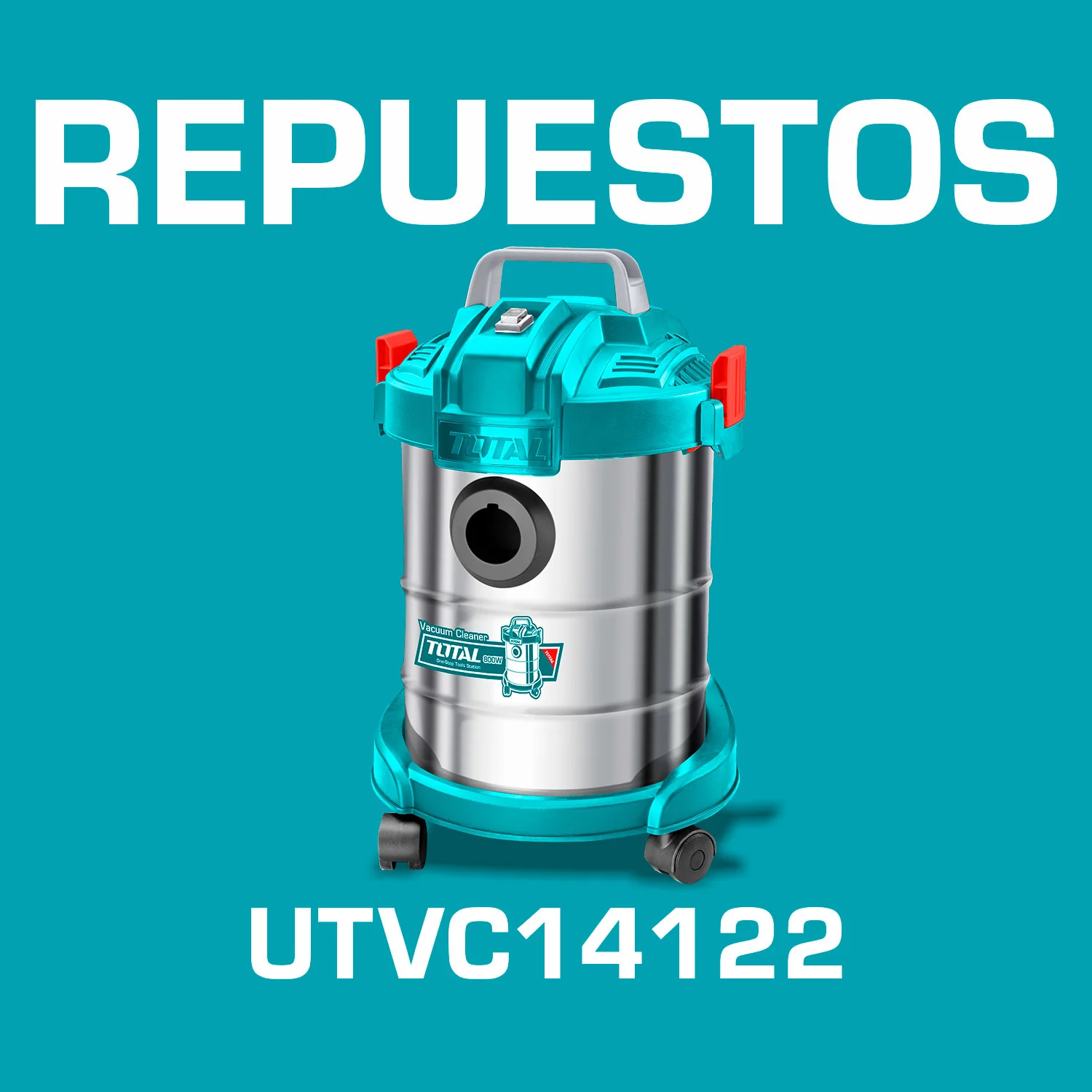 Repuestos Aspiradora De Limpieza Seco O Mojado 12 L. 800W. Codigo  UTVC14122