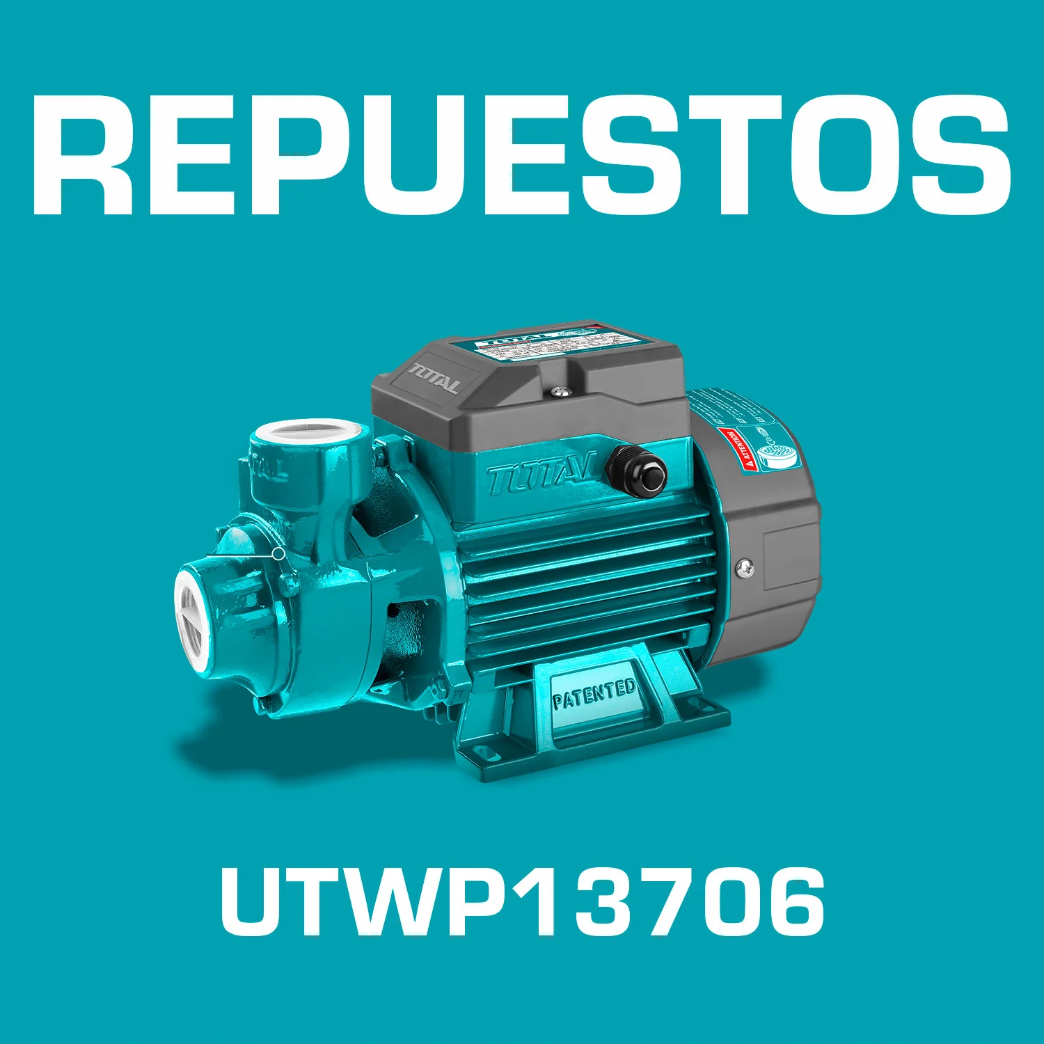 Repuestos Bomba De Agua Periferica 370W (0.5HP)  Codigo  UTWP13706