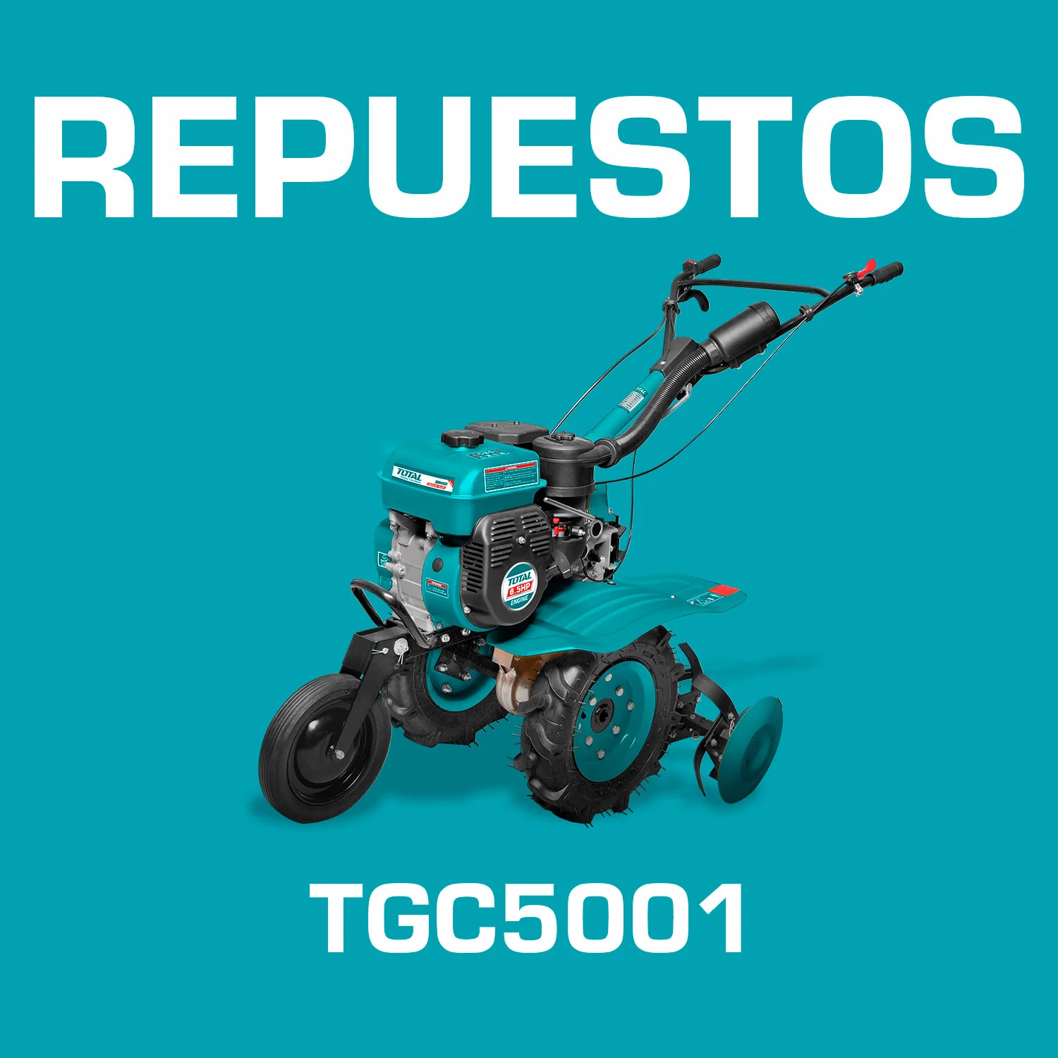Repuestos Cultivador Motorizado A Gasolina 6.5 HP. Código TGC5001
