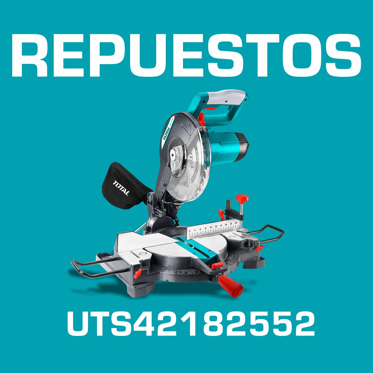 Repuestos Ingleteadora 10" Para Aluminio 1800W 5500Rpm. Codigo UTS42182552