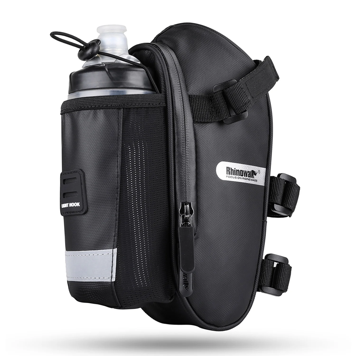 Bolso Para Asiento De Bicicleta Con Porta Termo Negro Rhinowalk - Image 2