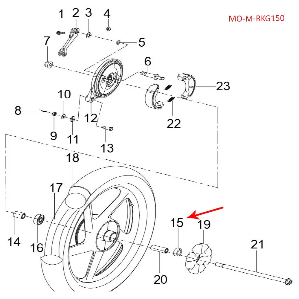 Rodamiento 6302-2RS (RGK150 /TX150/ TNT150 / TNT135 / TNT25 / TRK251 / LEONCINO250 / ZAFFERANO250) - Image 2