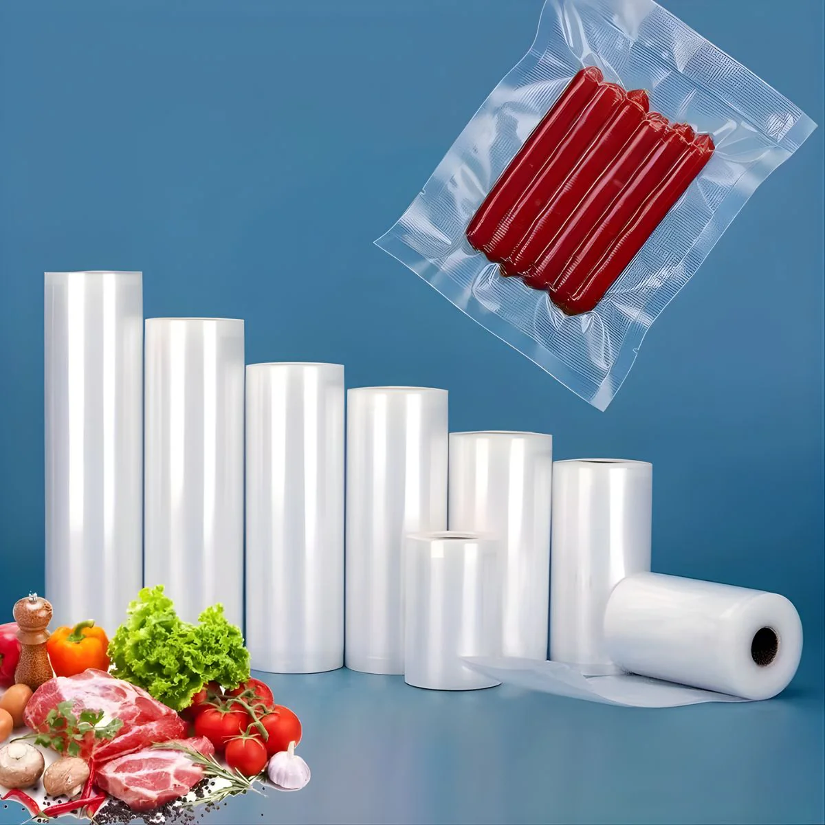 Rollos De Bolsas Para Sellado Al Vacío 5Mts Largo Continuo. Libre De BPA. Apto Para Congelador Y Microondas. Rollo De Envasado Al Vacío - Image 10