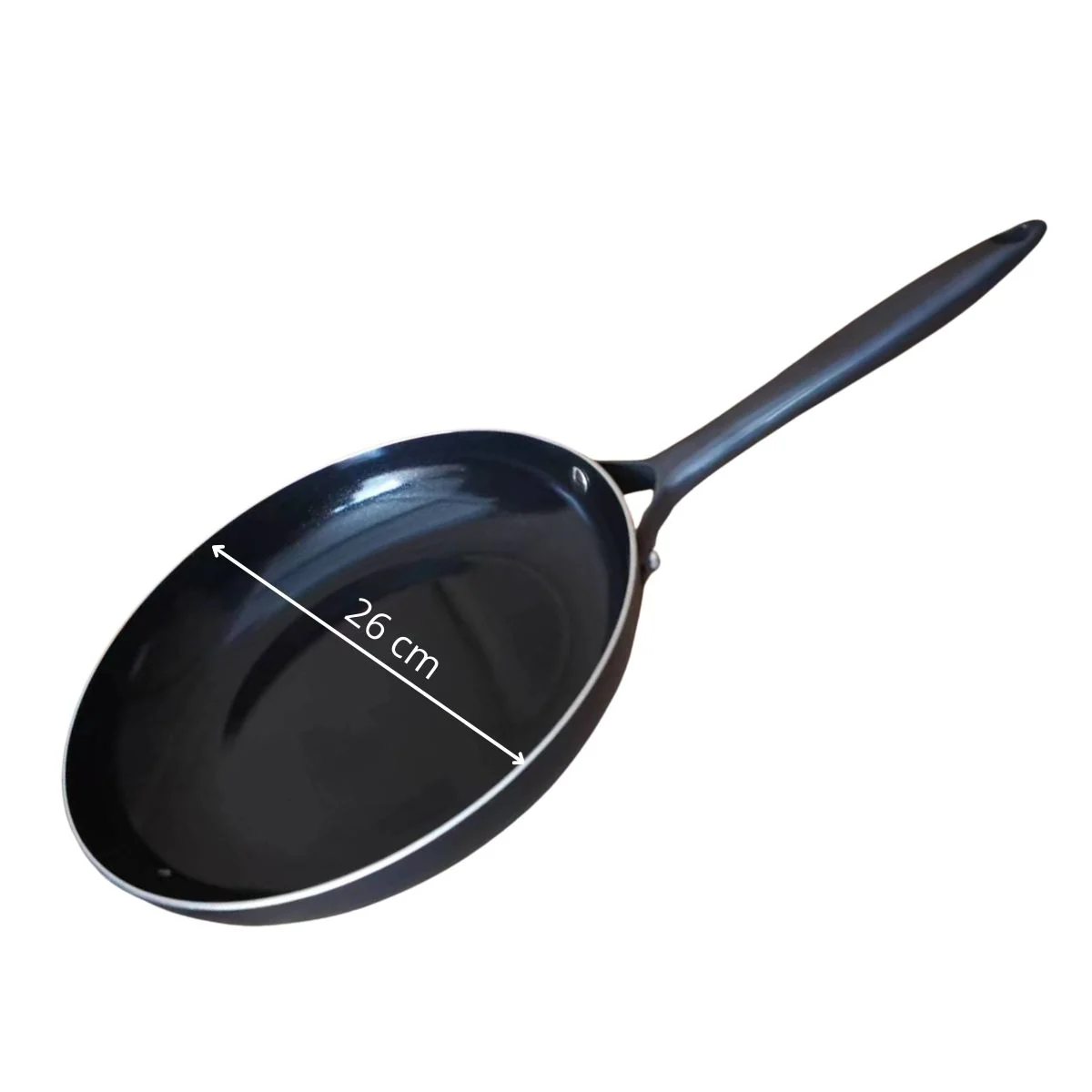 Sartén Cerámico Antiadherente 10.2" (26 Cm) Color Negro Con Mango Negro.Eco Friendly 100% Libre De Teflon. - Image 2