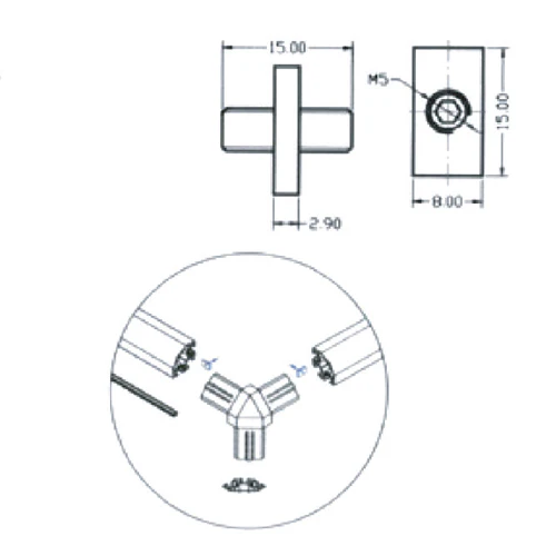 Set De Prisionero Para Fijar Perfiles De Vitrina. - Image 5