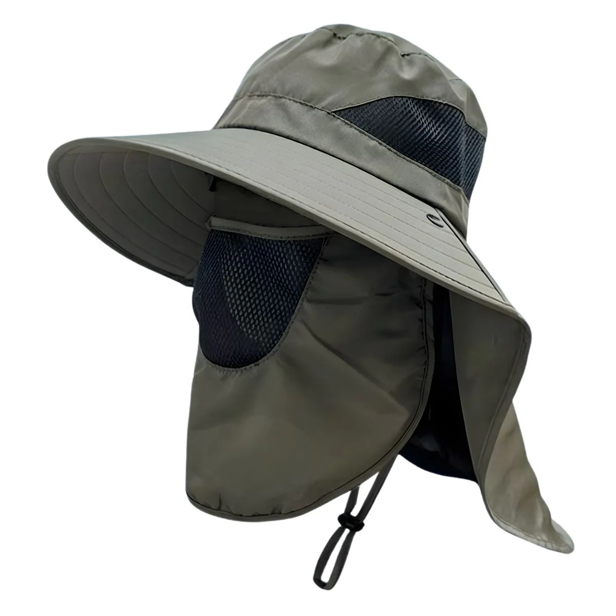 Sombrero Safari Con Protección De Rostro Y Cuello. Gorro Para Senderismo Y Pesca Con Visera Ancha Y Malla Transpirable. - Image 2