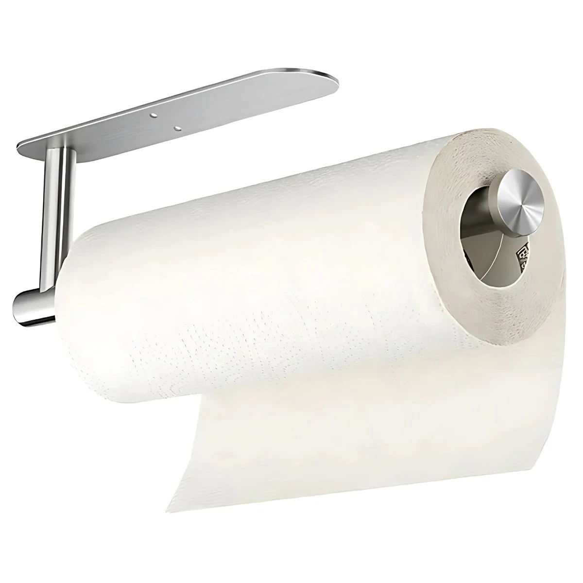 Soporte Para Paños Y Rollos De Papel Toalla Cocina De Acero Inoxidable. Adhesivo Para Cocina O Baño.