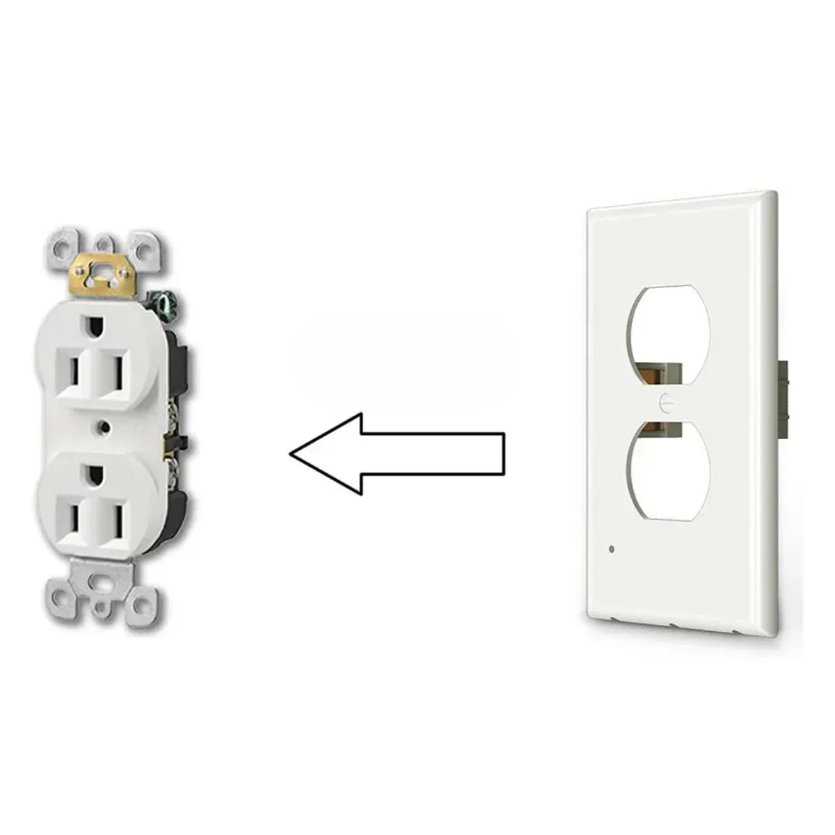 Tapa Plástica De Interruptor O Tomacorriente Con Luz LED. Iluminación Automática. Ideal Para Pasillos Y Dormitorios. - Image 4