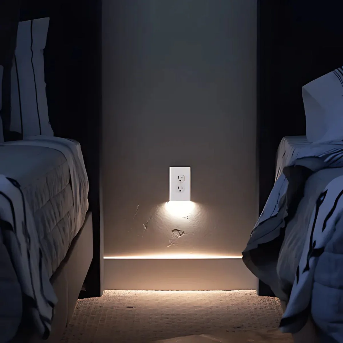 Tapa Plástica De Interruptor O Tomacorriente Con Luz LED. Iluminación Automática. Ideal Para Pasillos Y Dormitorios. - Image 5
